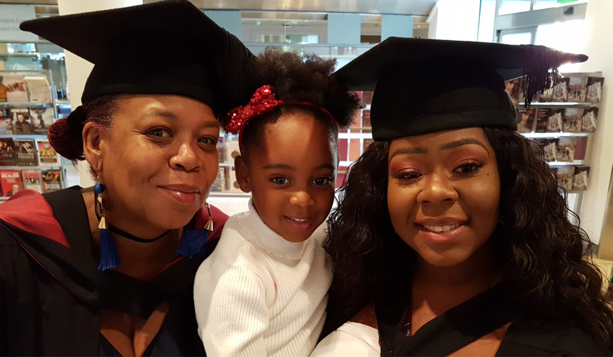 GM Higher Graduate Advisor and Mum graduate together